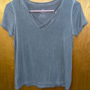 American Eagle criss cross shirt